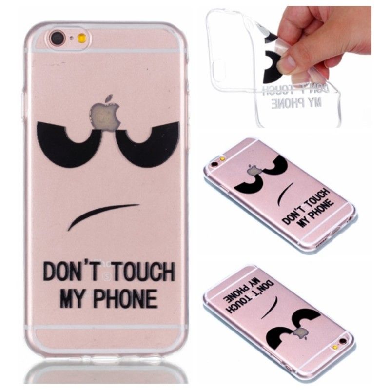 Hoesje iPhone 6 / 6S Reliëf. Raak Mijn Telefoon Niet Aan