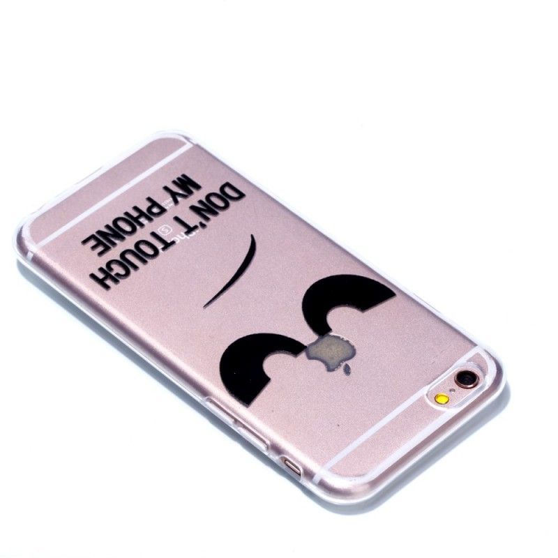 Hoesje iPhone 6 / 6S Reliëf. Raak Mijn Telefoon Niet Aan