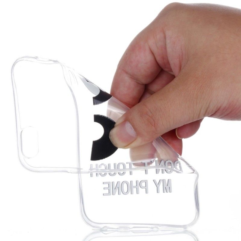 Hoesje iPhone 6 / 6S Reliëf. Raak Mijn Telefoon Niet Aan