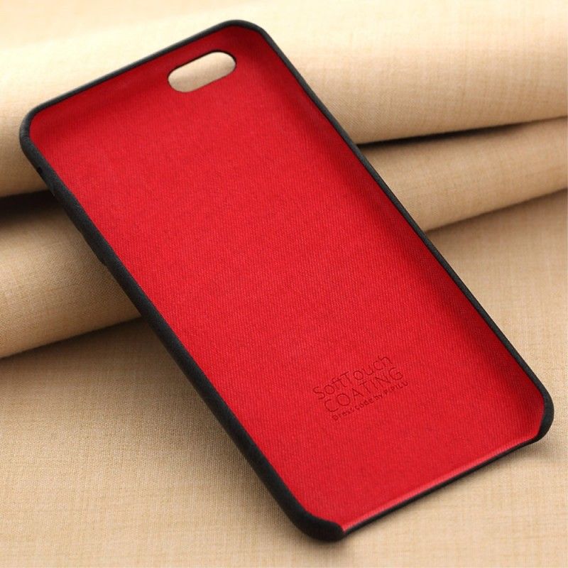 Hoesje iPhone 6 / 6S Rood Zwart Premium-Serie