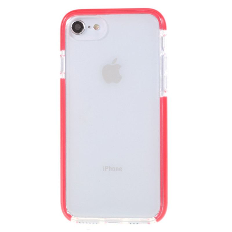 Hoesje iPhone 6 / 6S Rood Zwart Tweekleurig