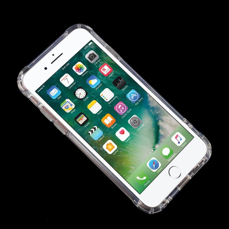 Hoesje iPhone 6 / 6S Roze Grijs Transparante Flexibele Siliconen
