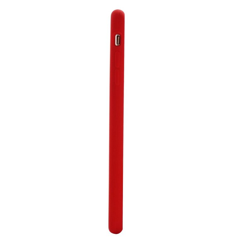 Hoesje voor iPhone 6 / 6S Rood Zwart Vloeibare Siliconen