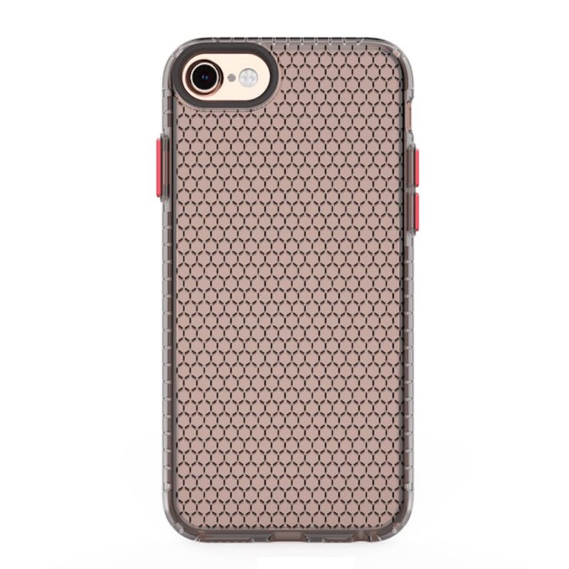 Hoesje voor iPhone 6 / 6S Roze Zwart Design Honingraatstijl
