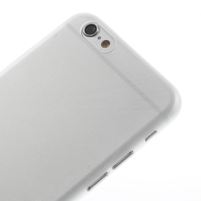 Hoesje voor iPhone 6 / 6S Transparant Zwart Ultrafijn - 03 Mm