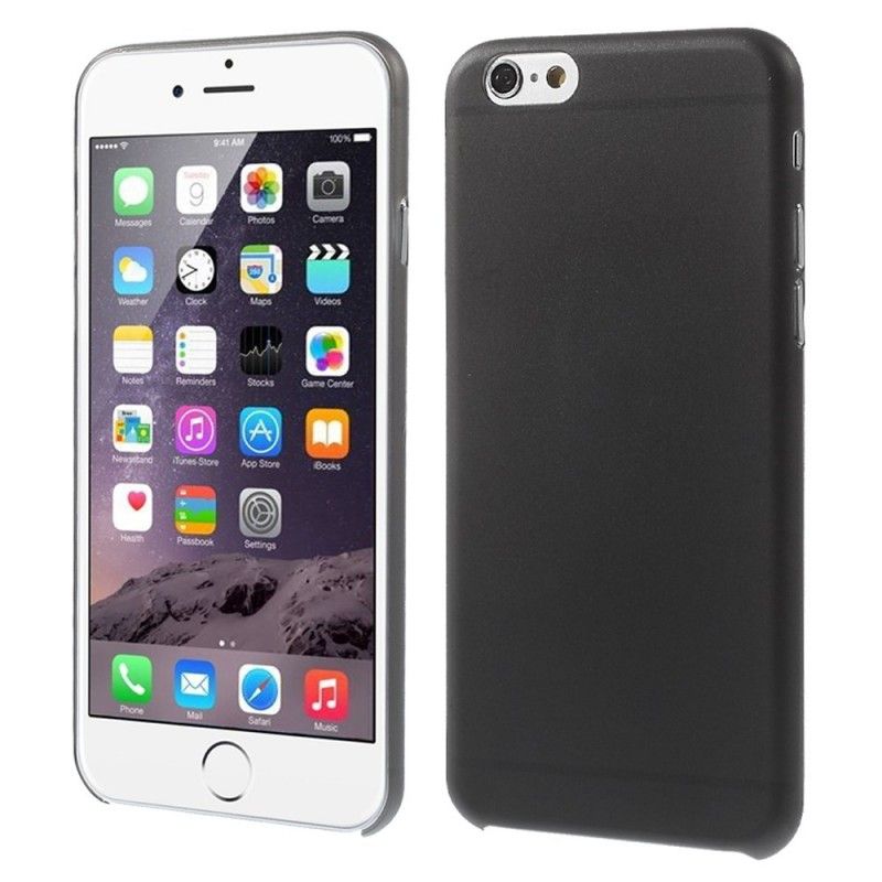 Hoesje voor iPhone 6 / 6S Transparant Zwart Ultrafijn - 03 Mm