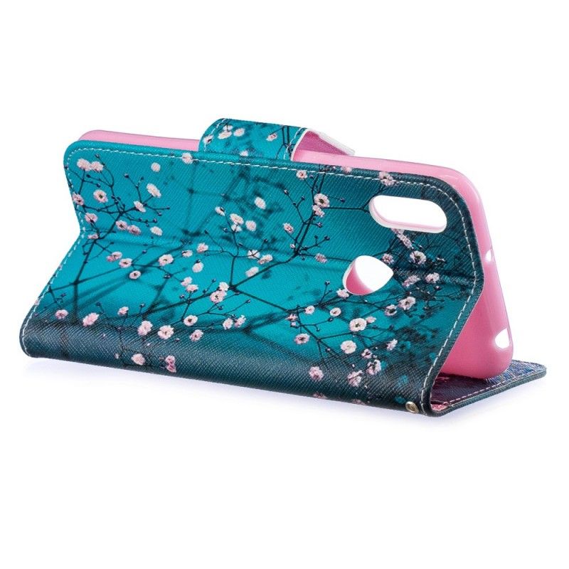 Bescherming Hoesje Huawei Y6 2019 Telefoonhoesje Bloeiende Boom