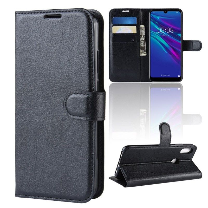 Bescherming Hoesje Huawei Y6 2019 Wit Zwart Klassiek