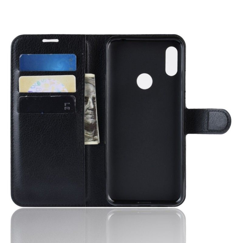 Bescherming Hoesje Huawei Y6 2019 Wit Zwart Klassiek
