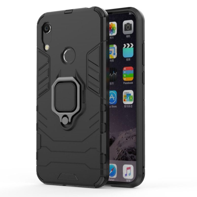 Case Hoesje Huawei Y6 2019 Rood Zwart Telefoonhoesje Resistente Ring