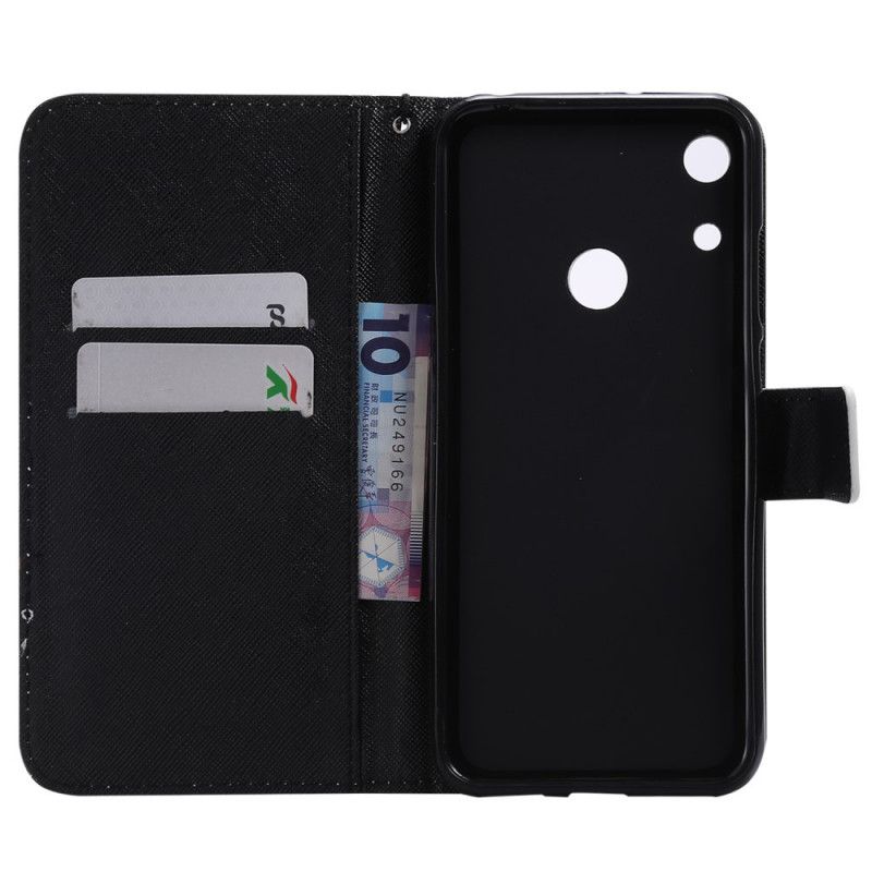 Cover Folio-hoesje Huawei Y6 2019 Telefoonhoesje Gevaarlijke Beer
