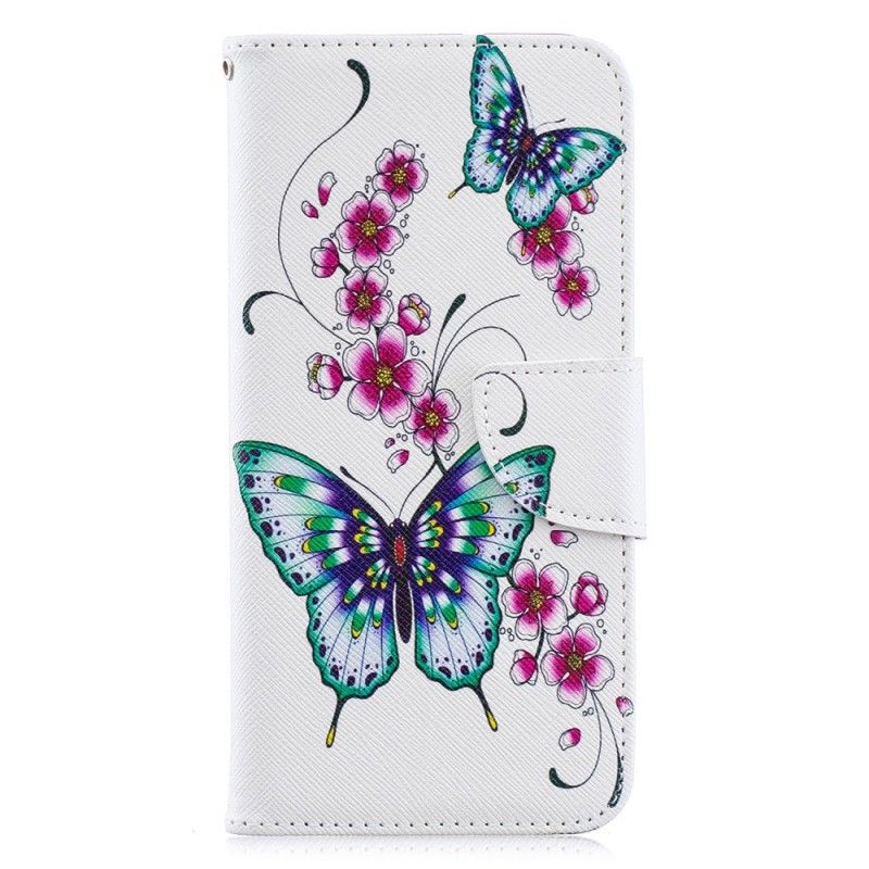 Cover Folio-hoesje Huawei Y6 2019 Telefoonhoesje Prachtige Vlinders