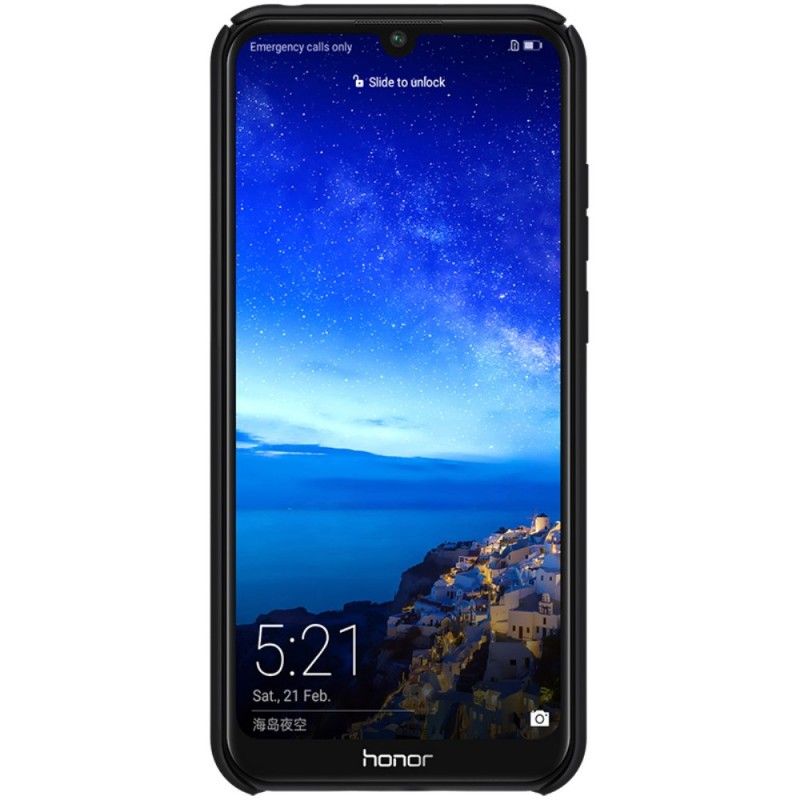 Cover Hoesje Huawei Y6 2019 Rood Wit Telefoonhoesje Stijve Frosted Nillkin