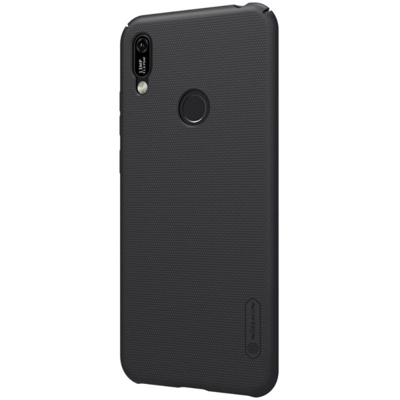 Cover Hoesje Huawei Y6 2019 Rood Wit Telefoonhoesje Stijve Frosted Nillkin