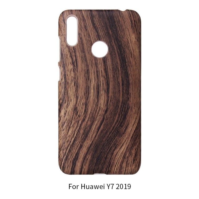 Cover Hoesje Huawei Y6 2019 Telefoonhoesje Houtdessin
