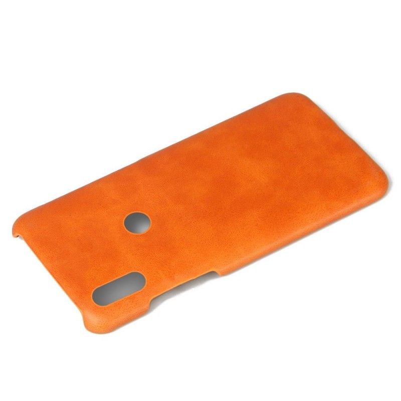 Hoesje Huawei Y6 2019 Bruin Prestatie Lychee Leereffect