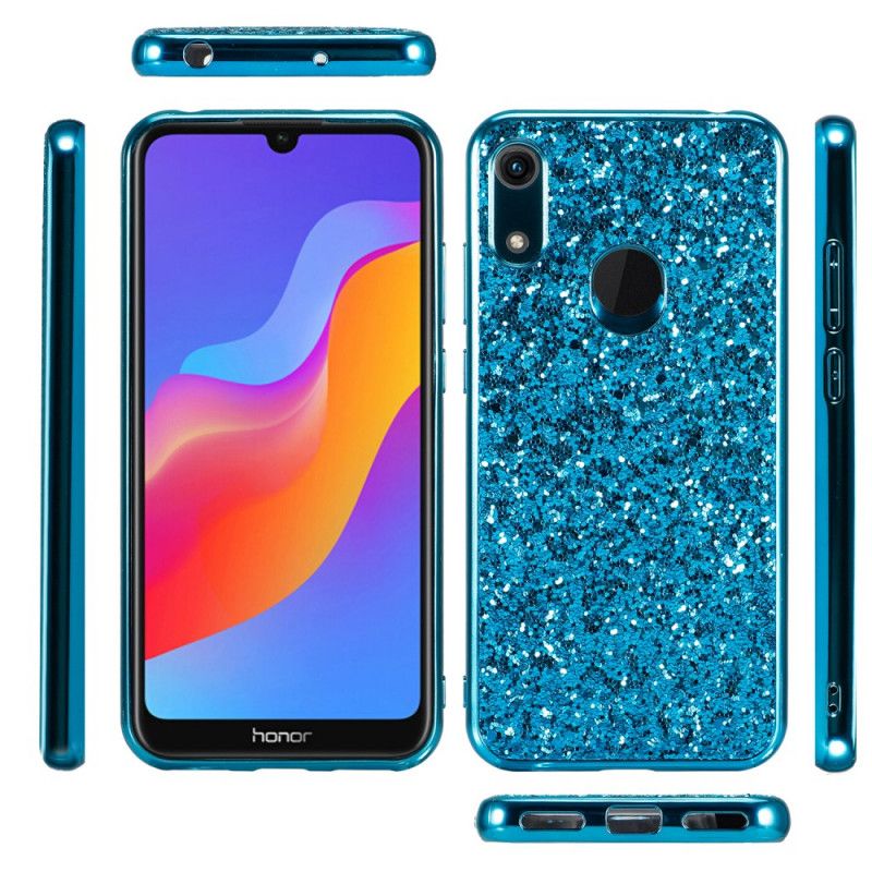 Hoesje Huawei Y6 2019 Goud Rood Premium Glitter