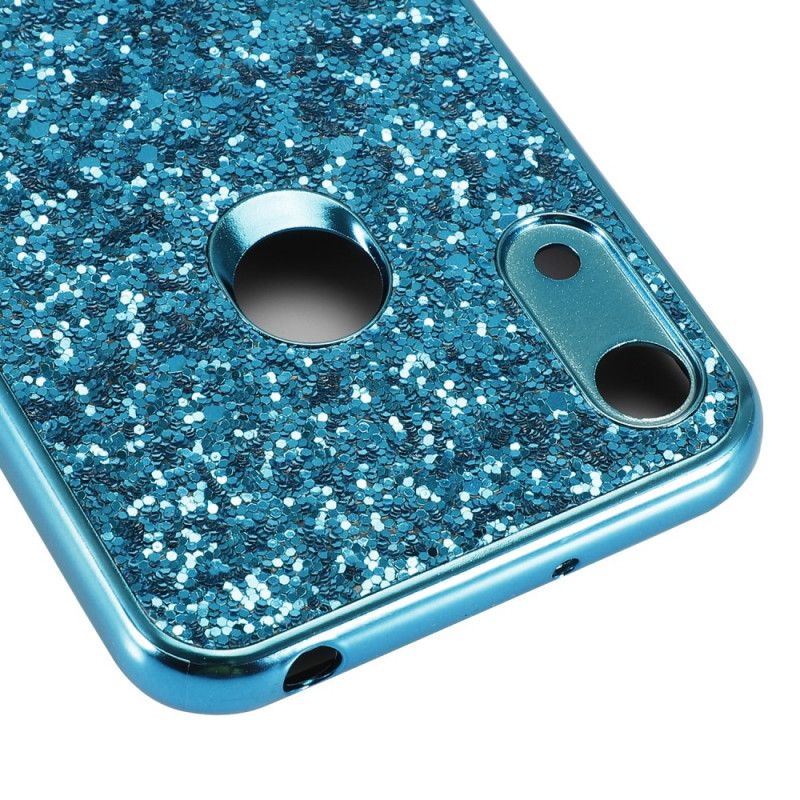 Hoesje Huawei Y6 2019 Goud Rood Premium Glitter