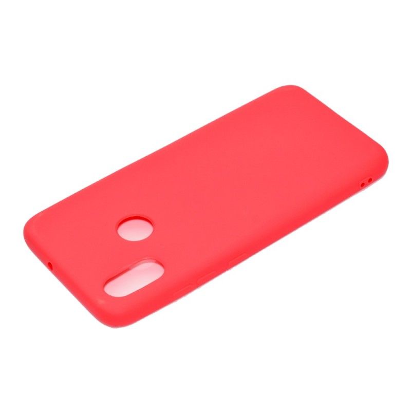 Hoesje Huawei Y6 2019 Rood Zwart Siliconen Snoep