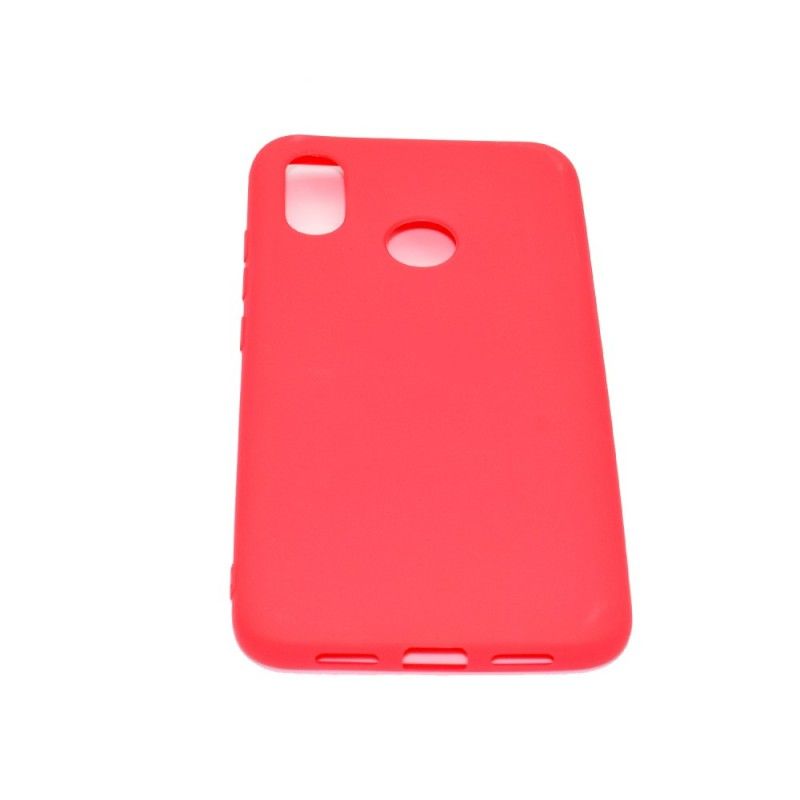 Hoesje Huawei Y6 2019 Rood Zwart Siliconen Snoep