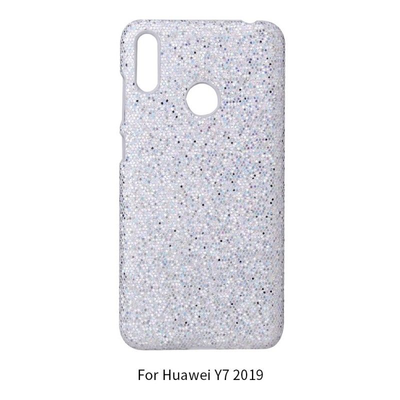 Hoesje voor Huawei Y6 2019 Magenta Zwart Pailletten