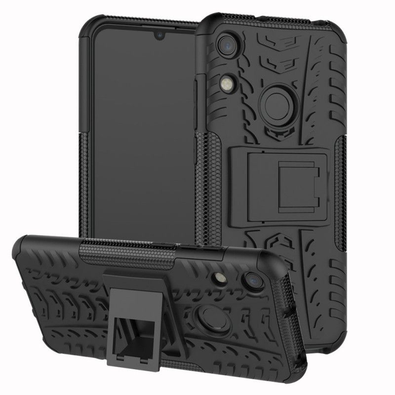 Hoesje voor Huawei Y6 2019 Wit Zwart Ultrabestendige Premium