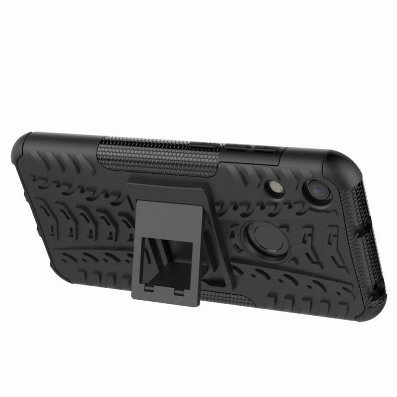 Hoesje voor Huawei Y6 2019 Wit Zwart Ultrabestendige Premium
