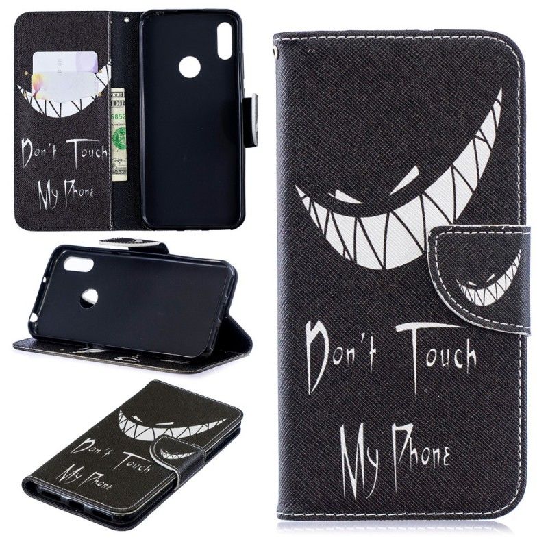 Leren Hoesje Huawei Y6 2019 Duivelse Telefoon