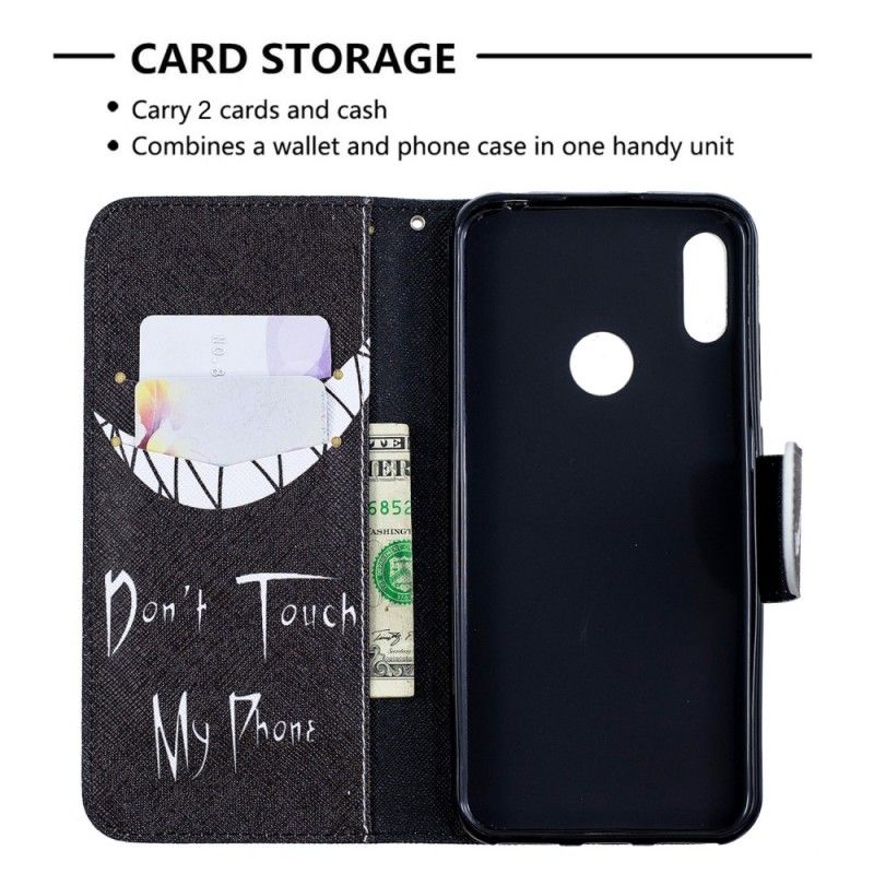 Leren Hoesje Huawei Y6 2019 Duivelse Telefoon