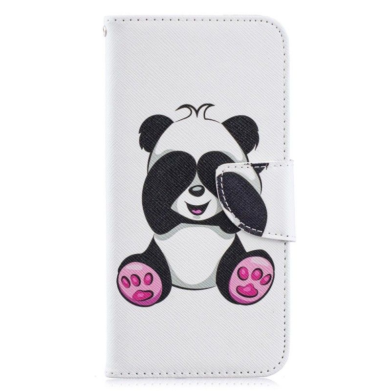 Leren Hoesje Huawei Y6 2019 Leuke Panda