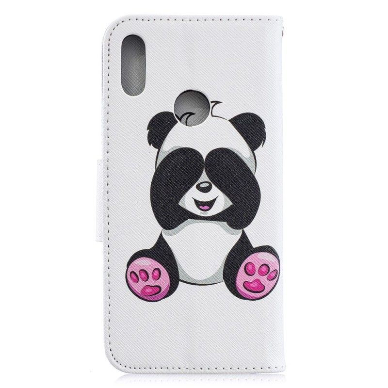 Leren Hoesje Huawei Y6 2019 Leuke Panda