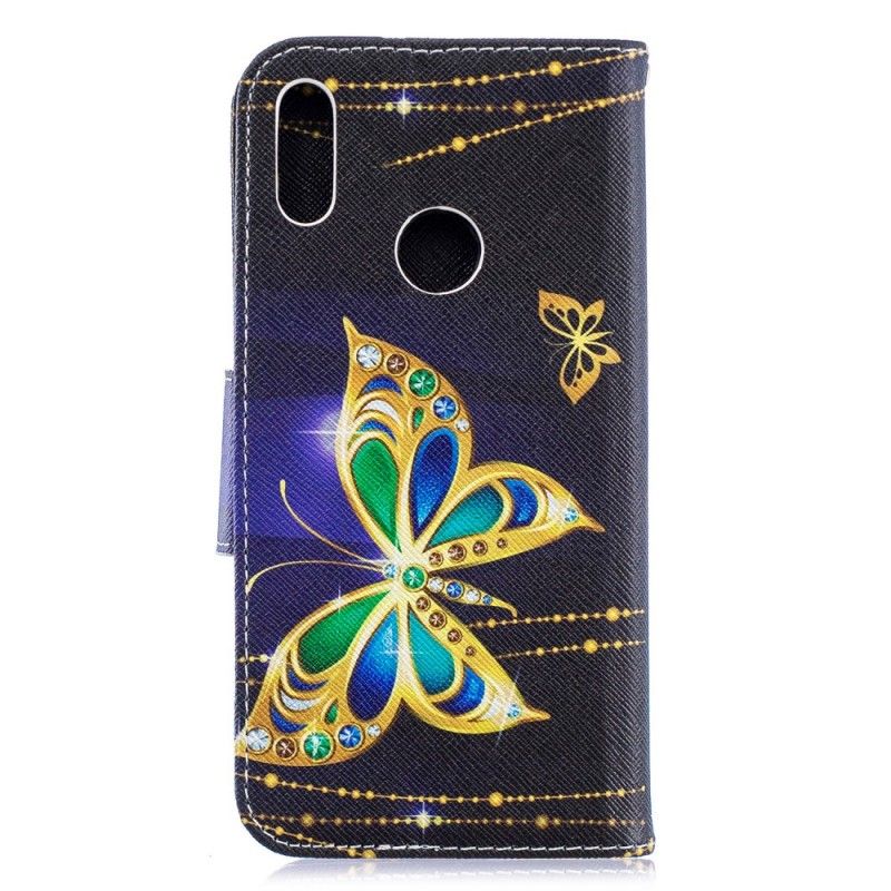 Leren Hoesje Huawei Y6 2019 Magische Vlinder
