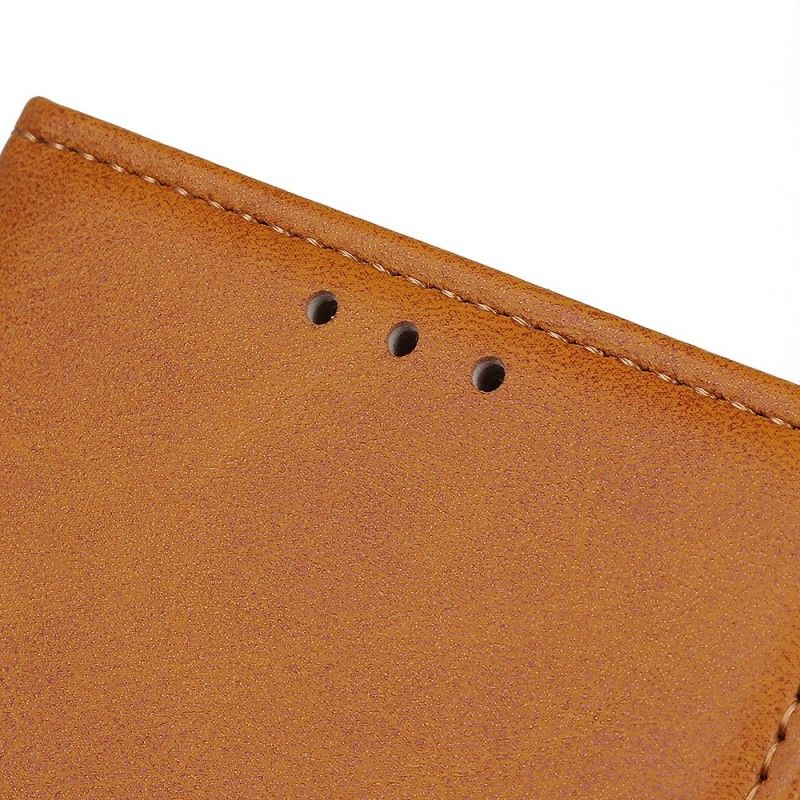 Leren Hoesje Huawei Y6 2019 Rood Zwart Retro Mat Leereffect
