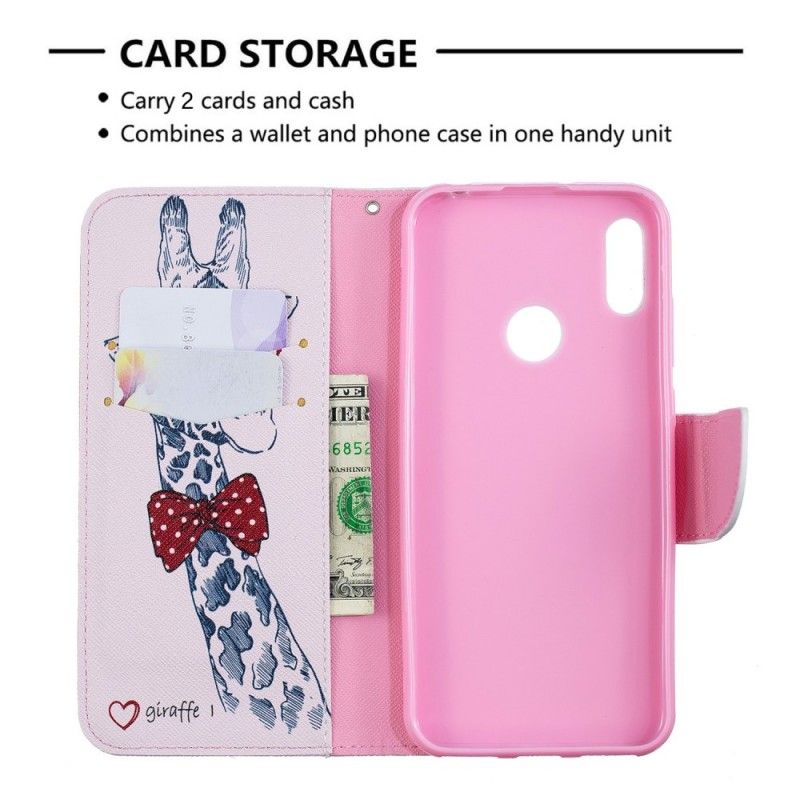 Leren Hoesje voor Huawei Y6 2019 Nerdgiraf
