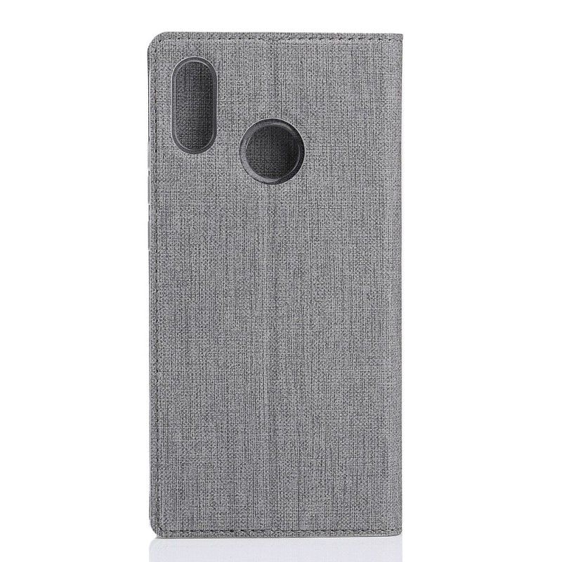Folio-hoesje voor Huawei P Smart Plus Grijs Zwart Structuur