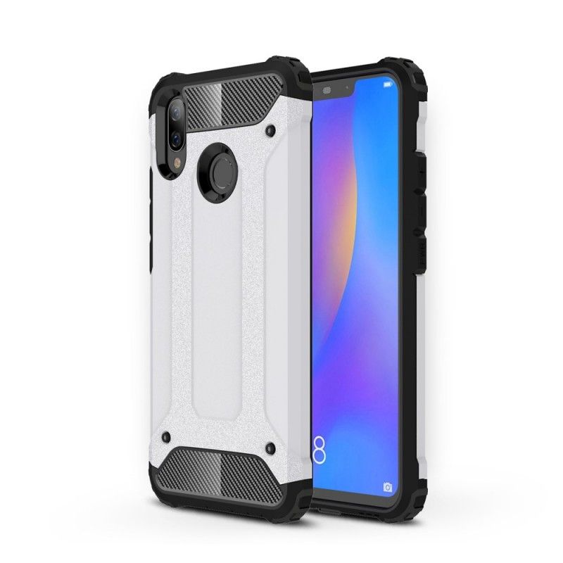 Hoesje Huawei P Smart Plus Wit Zwart Overlevende