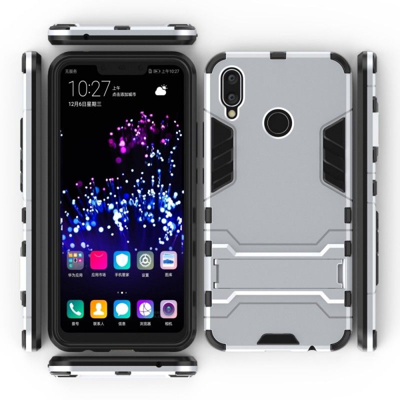Hoesje voor Huawei P Smart Plus Wit Zwart Ultrabestendig