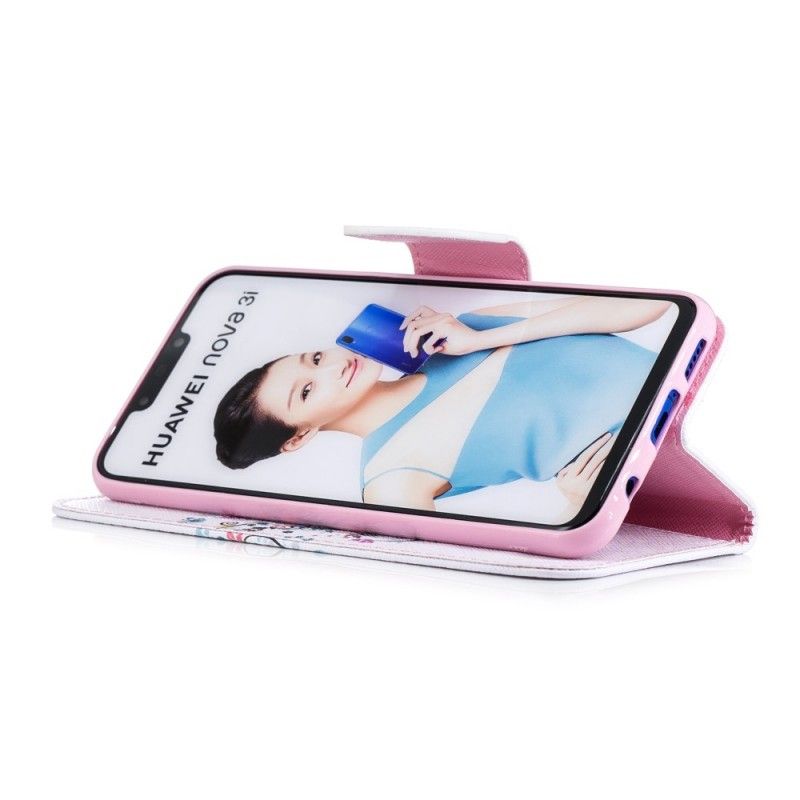 Leren Hoesje Huawei P Smart Plus Bloemrijke Boom