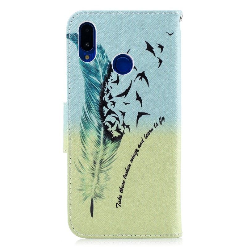 Leren Hoesje Huawei P Smart Plus Leren Vliegen