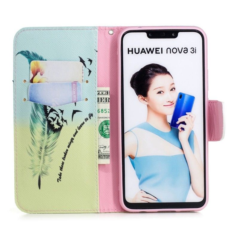 Leren Hoesje Huawei P Smart Plus Leren Vliegen