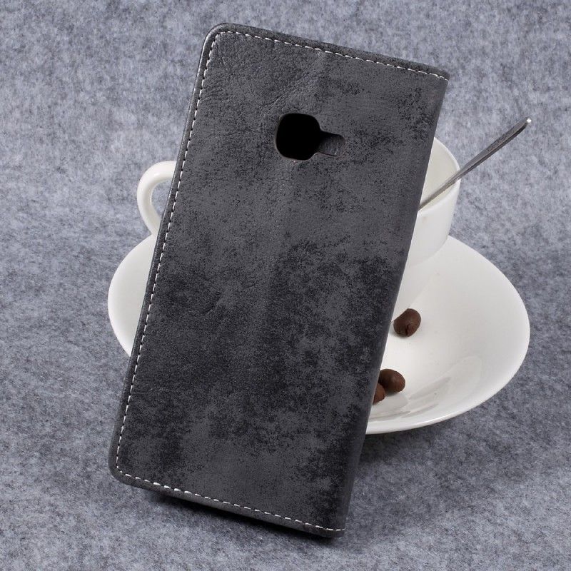 Bescherming Hoesje Samsung Galaxy XCover 4S / 4 Donkerblauw Grijs Vintage Leereffect