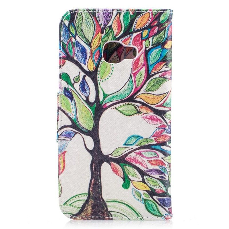 Leren Hoesje voor Samsung Galaxy XCover 4S / 4 Gekleurde Boom