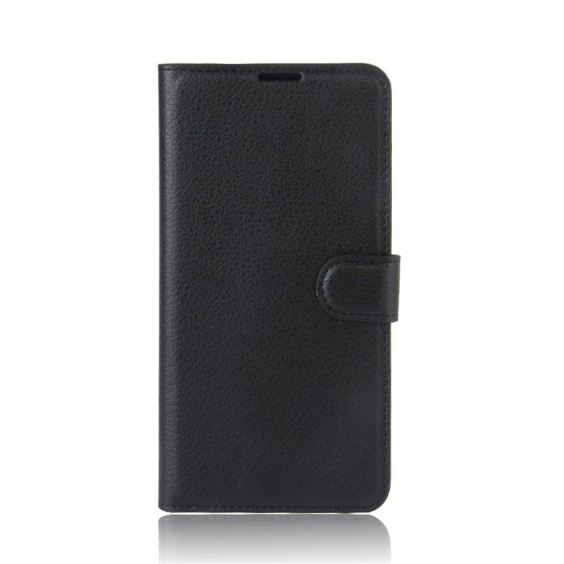 Leren Hoesje voor Samsung Galaxy XCover 4S / 4 Wit Zwart Klassiek