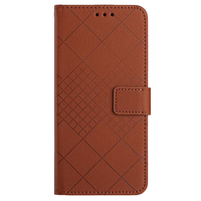 Leren Hoesje Oneplus 12r Diamanten Met Bandjes Bescherming Hoesje