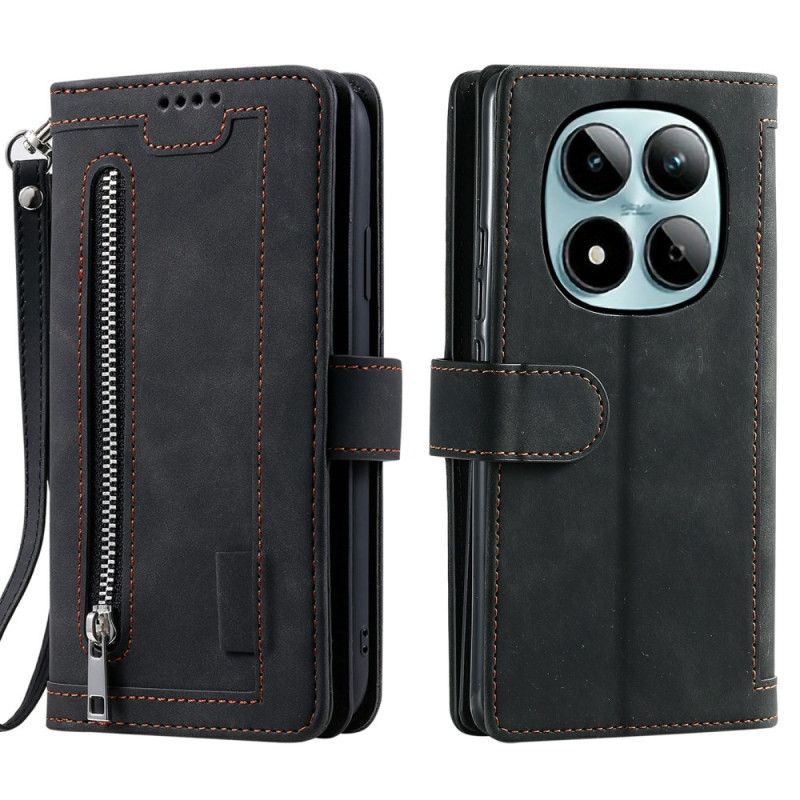 Bescherming Hoesje Xiaomi Redmi Note 15 Pro 5g Portemonnee Met 9 Kaartsleuven