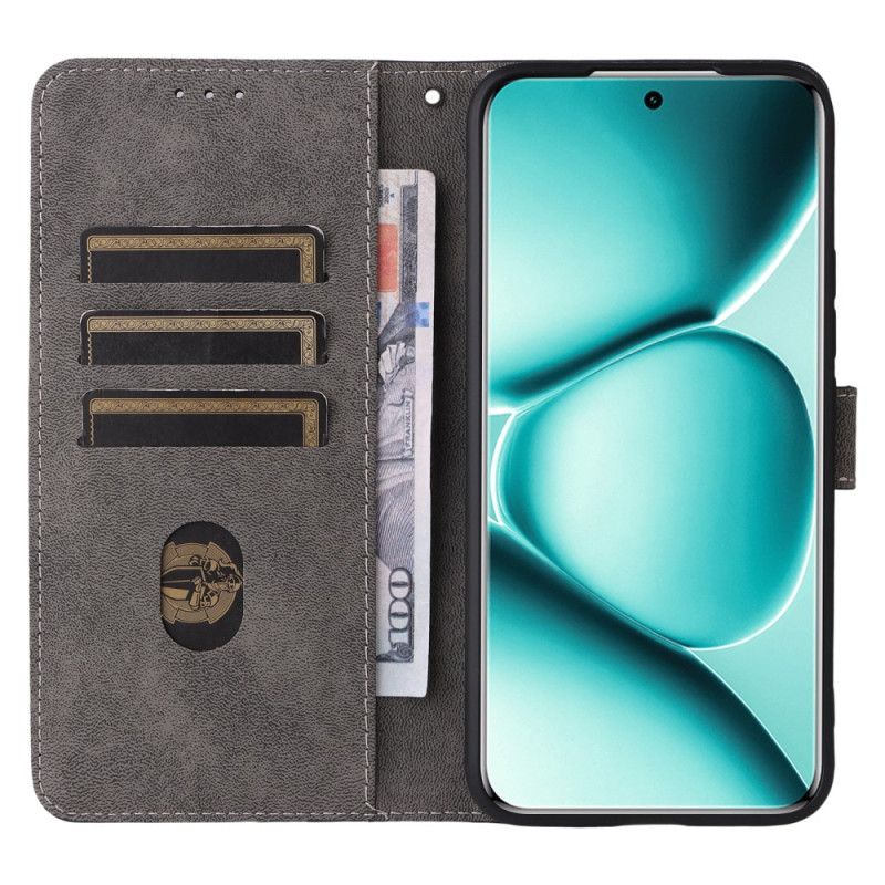 Flip Case Leren Xiaomi Redmi Note 15 Pro 5g Rfid-blokkering En Bandje