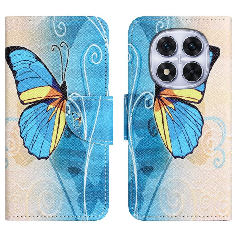 Flip Case Leren Xiaomi Redmi Note 15 Pro 5g Vlinder