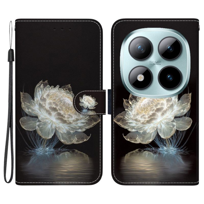 Folio-hoesje Xiaomi Redmi Note 15 Pro 5g Crista Pioenroos