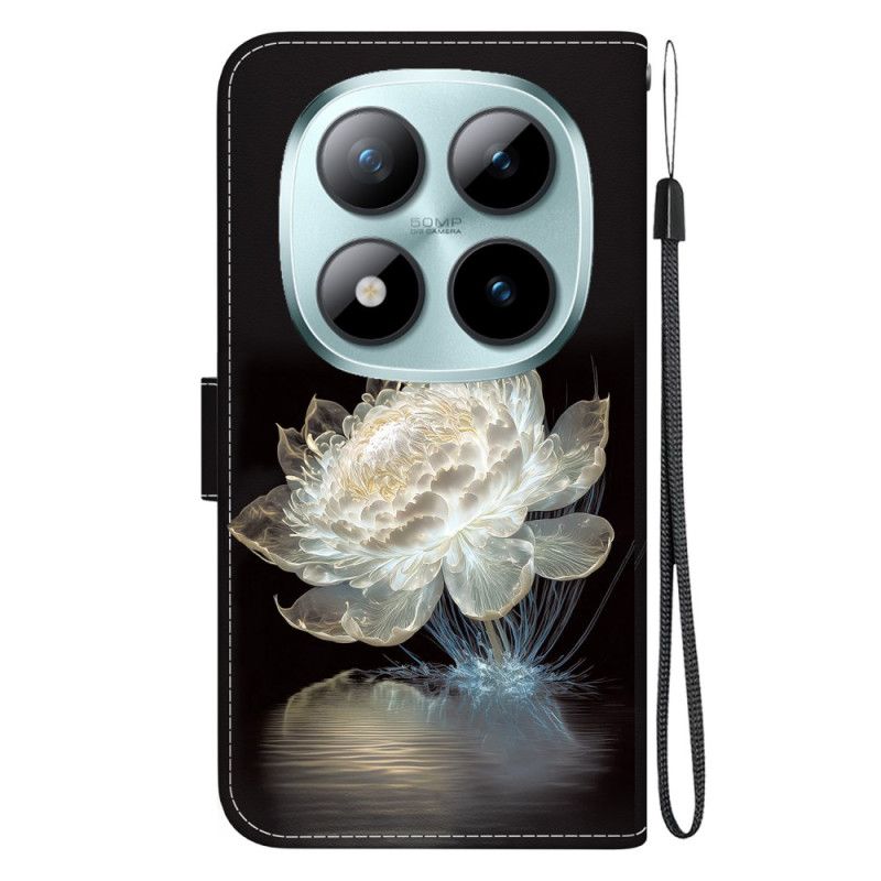 Folio-hoesje Xiaomi Redmi Note 15 Pro 5g Crista Pioenroos