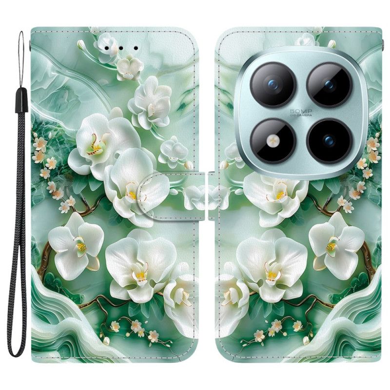 Folio-hoesje Xiaomi Redmi Note 15 Pro 5g Jadebloemen